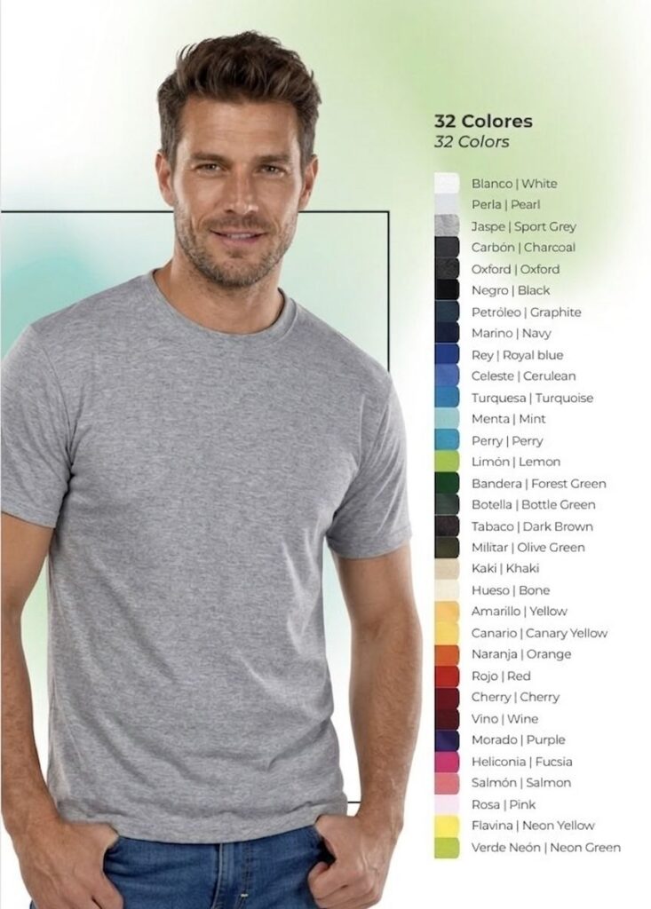 Playera Cuello Redondo de Algodon